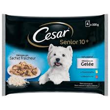 Cesar Senior Jelly Bag 4x100g